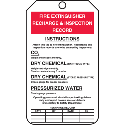 &eacute;tiquettes de s&eacute;curit&eacute; d'inspection et de contr&ocirc;le de l'&eacute;tat de l'&eacute;quipement, Plastique, 3-3/8" la x 5-7/8" h, Anglais Auto-Cam