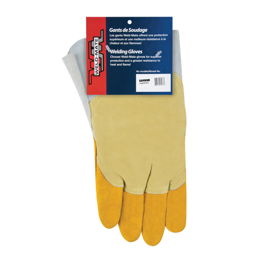 Pipeliner Welding Gloves, Split Cowhide, Size Large Auto-Cam