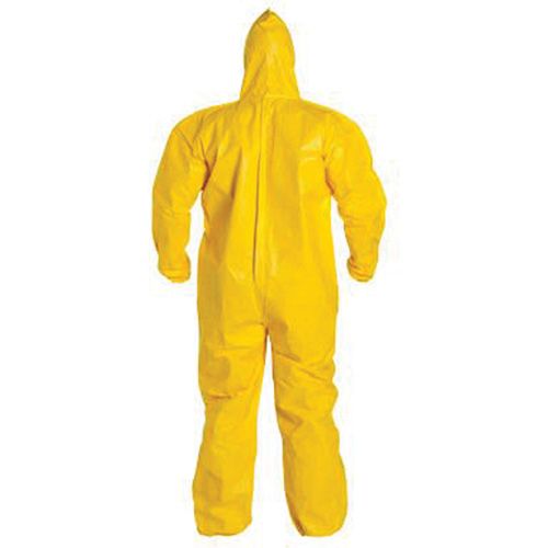 Hooded Coveralls, Tychem&reg; 2000, 3X-Large, Yellow Auto-Cam