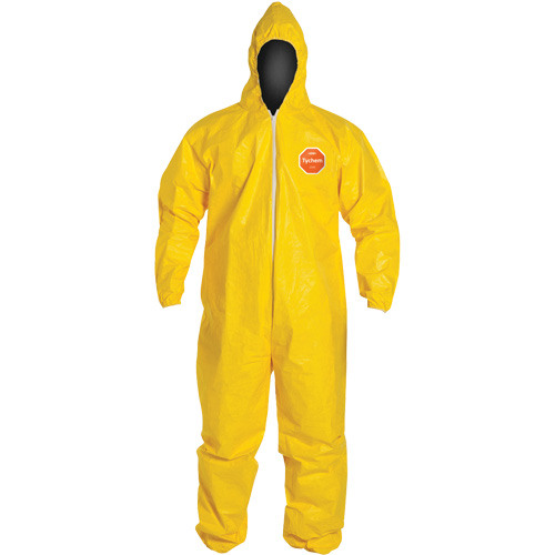 Tychem&reg; 2000 Coveralls, 2X-Large, Yellow Auto-Cam