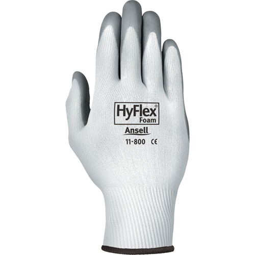 Gants Hyflex 11-800, 10/T-Grand, R&ecirc;vetement Mousse de nitrile, Calibre 15, Enveloppe en Nylon Auto-Cam