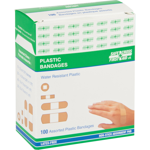 Bandages, Assorti, Plastique, St&eacute;rile Auto-Cam