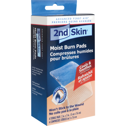Compresses humides pour brûlures 2nd Skin, 2" x 3", Classe 2 Auto-Cam