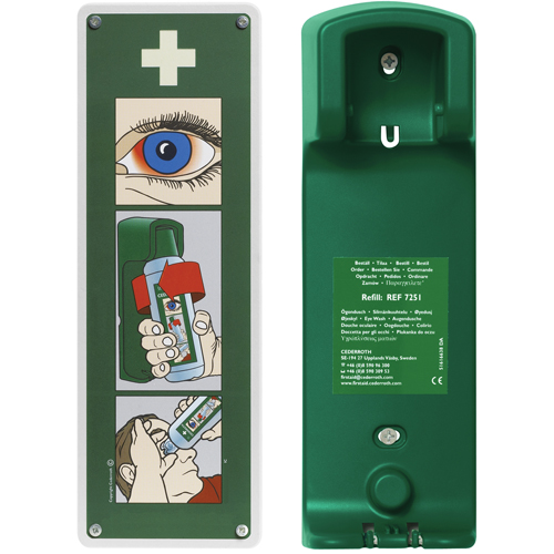 Support mural pour solution ophtalmique Cederroth Auto-Cam