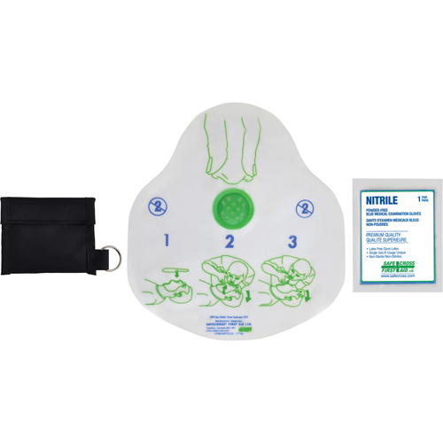 CPR Faceshield Kits, Single Use Faceshield, Class 2 Auto-Cam