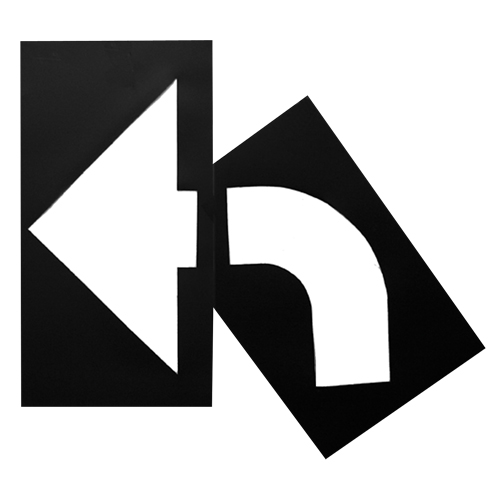 Pochoirs pour parc de stationnement, Anglais, 8" x 27" Auto-Cam