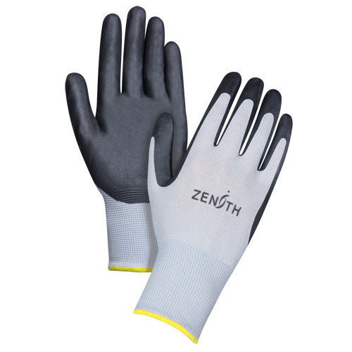 Gants l&eacute;gers enduits et respirants, 11/2T-Grand, R&ecirc;vetement Mousse de nitrile, Calibre 13, Enveloppe en Polyester Auto-Cam