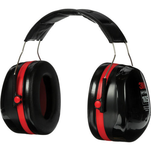 Peltor Optime 105 Series Earmuffs, Headband, 30 NRR dB Auto-Cam