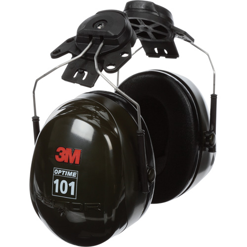 Serres-t&ecirc;tes de s&eacute;rie Peltor Optime 101, Fixation pour casque, 24 NRR dB Auto-Cam