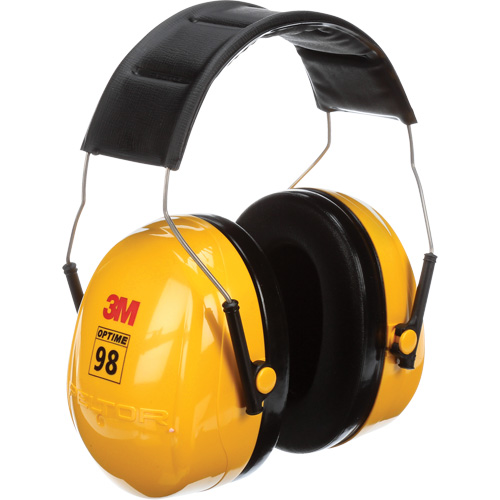 Serres-t&ecirc;tes de s&eacute;rie Peltor Optime 98, Bandeau, 25 NRR dB Auto-Cam