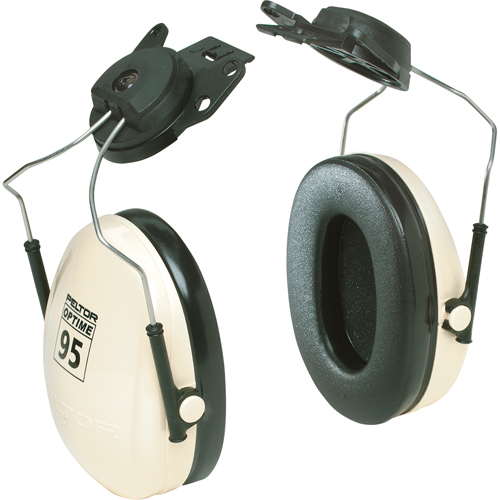 Peltor Optime 95 Series Earmuffs, Cap Mount, 21 NRR dB Auto-Cam