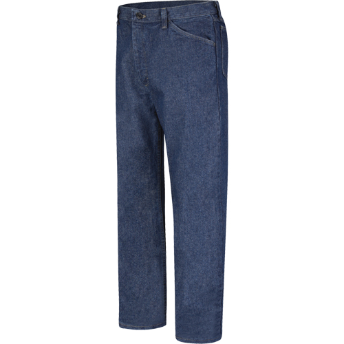 EXCEL FR&reg; Classic Fit Pre-Washed Denim Jeans, 34 Waist, 37 Inseam Auto-Cam