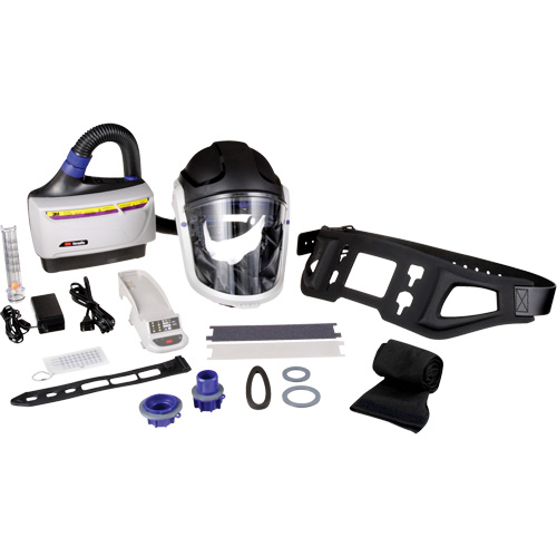 Versaflo Powered Air Purifying Respirator TR-600 Heavy Industrial Kit, Hard Hat & Faceshield, Lithium-Ion Battery Auto-Cam