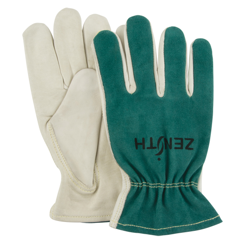 Driver's Gloves, Medium, Grain Cowhide Palm Auto-Cam
