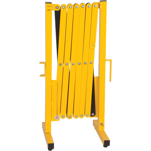 Expandable Barrier, 37" H x 11' L, Black/Yellow Auto-Cam