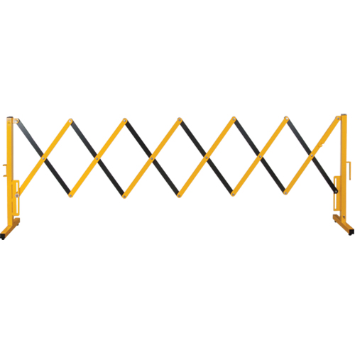Expandable Barrier, 37" H x 11' L, Black/Yellow Auto-Cam