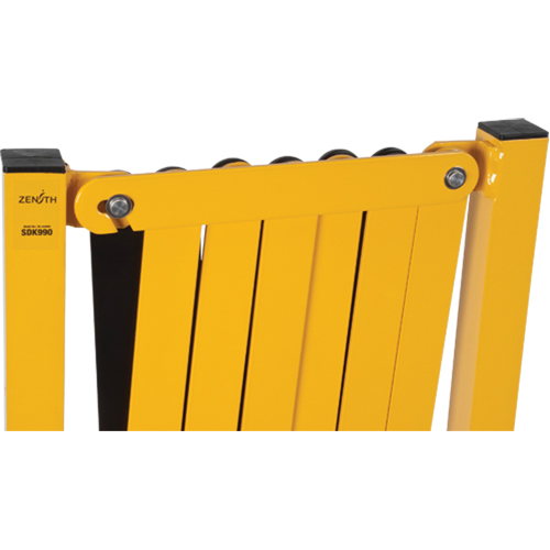 Expandable Barrier, 37" H x 11' L, Black/Yellow Auto-Cam