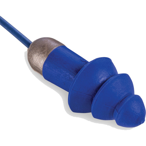 Bouchons d'oreille r&eacute;utilisables et d&eacute;tectable Rockets, Avec cordon, Taille unique, Vrac - &eacute;tui en plastique, NRR dB 27 Auto-Cam