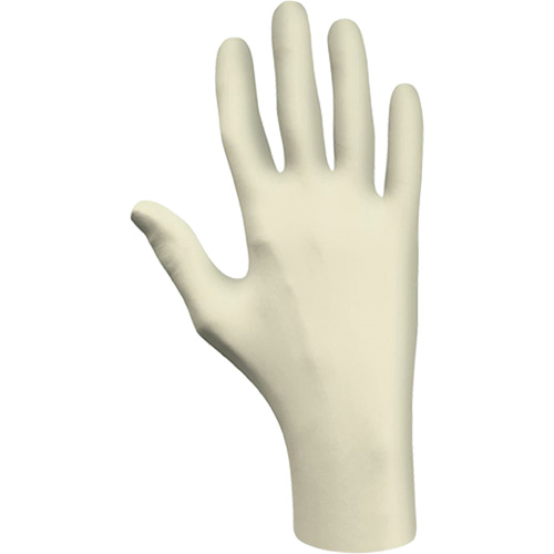 Gants jetables, Grand, Latex, 3 mils, Sans poudre, Naturel, Classe 2 Auto-Cam