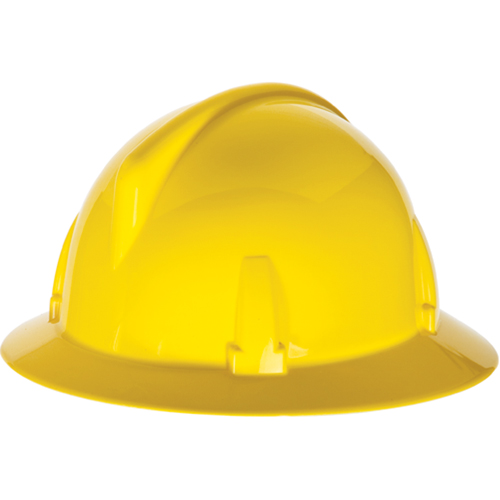 TopGard&reg; Full Brim Hardhat, Meets CSA Type 1, Ratchet Suspension, Non-Vented Auto-Cam