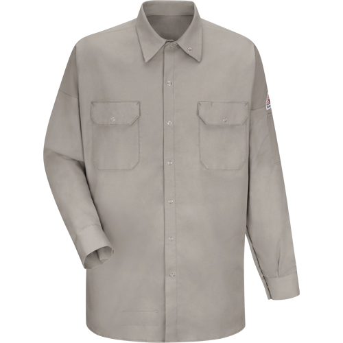 Chemise ignifuge pour soudeurs, Moyen, Gris Auto-Cam