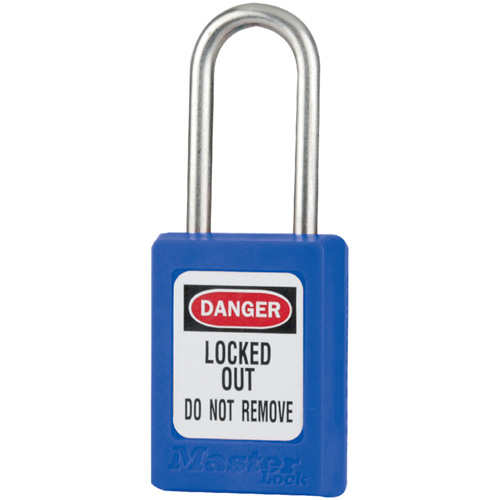 Cadenas de s&eacute;curit&eacute; S31 Zenex, Bleu, Cl&eacute;s identiques, Thermoplastique, Largeur de 1-3/8" Auto-Cam
