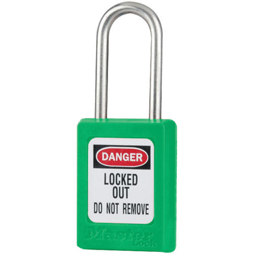 Cadenas de s&eacute;curit&eacute; S31 Zenex, Vert, Cl&eacute;s identiques, Thermoplastique, Largeur de 1-3/8" Auto-Cam