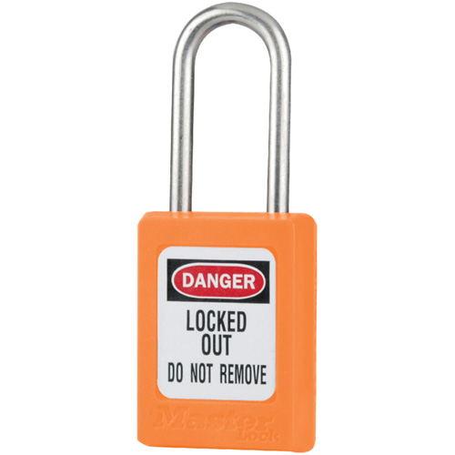 Cadenas de s&eacute;curit&eacute; S31 Zenex, Orange, Cl&eacute;s identiques, Thermoplastique, Largeur de 1-3/8" Auto-Cam
