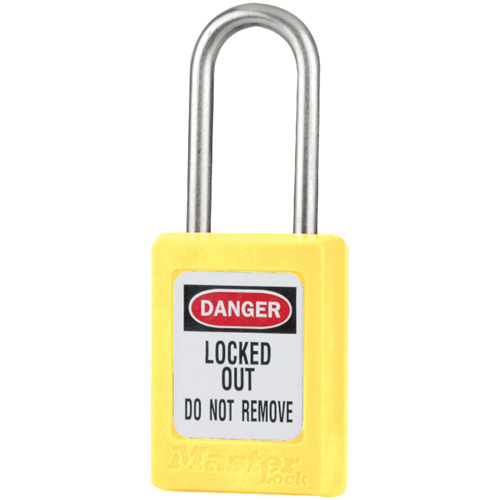 Cadenas de s&eacute;curit&eacute; S31 Zenex, Jaune, Cl&eacute;s identiques, Thermoplastique, Largeur de 1-3/8" Auto-Cam