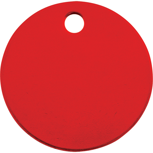 Blank Tags, Aluminum, 1.5" dia Auto-Cam