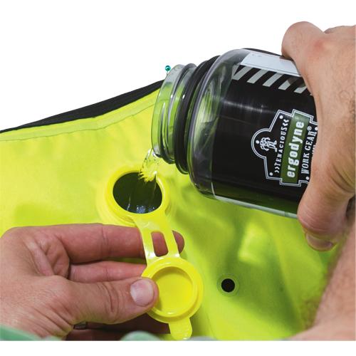 Vestes refroidissantes &agrave; &eacute;vaporation s&egrave;che Chill-Its 6685, Moyen, Jaune lime haute visibilit&eacute; Auto-Cam