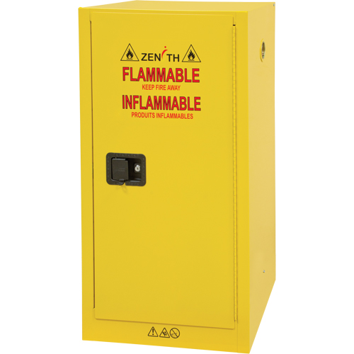 Armoire pour produits inflammables, 16 gal., 1 Porte(s), 23" La x 44" h x 18" p Auto-Cam