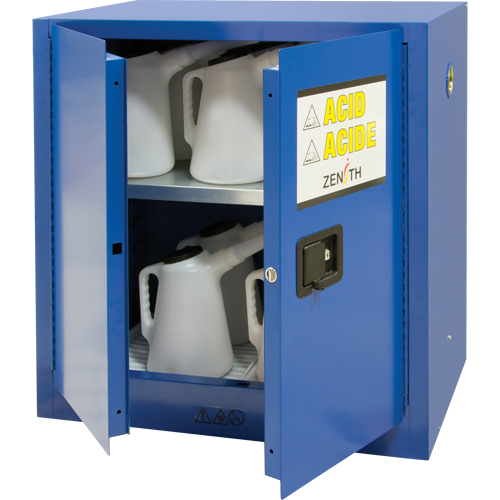 Corrosive Liquids Cabinet, 22 gal., 35" x 35" x 22" Auto-Cam