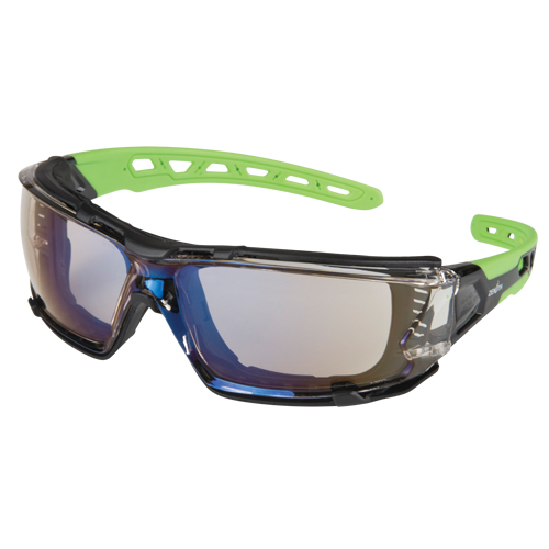Z2500 Series Safety Glasses with Foam Gasket, Indoor/Outdoor Mirror Lens, Anti-Scratch, ANSI Z87+/Meets/Exceeds CSA Z94.3 Auto-Cam