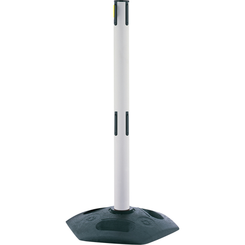 Dual Line Heavy Duty Receiver Post, 38" High, White Auto-Cam