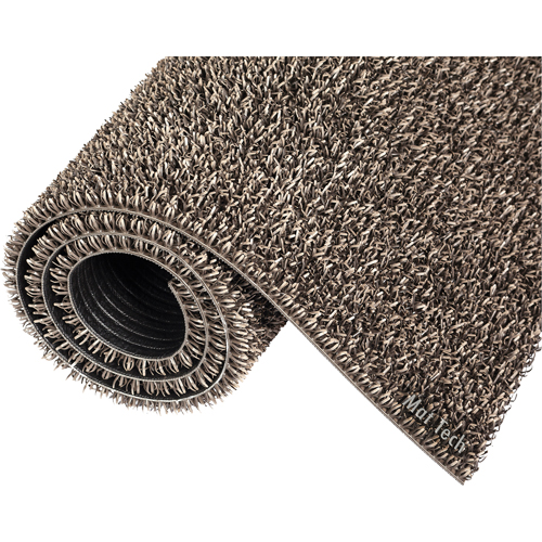 Astro-Plus Mat, Polyethylene, Scraper Type, Textured Pattern, 3-3/10' x 4', Brown Auto-Cam