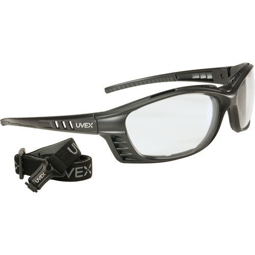 Lunettes de s&eacute;curit&eacute; Uvex Livewire avec lentilles HydroShield, Lentille Transparent, Antibu&eacute;e, ANSI Z87+/R&eacute;pond ou surpasse la norme CSA Z94.3 Auto-Cam