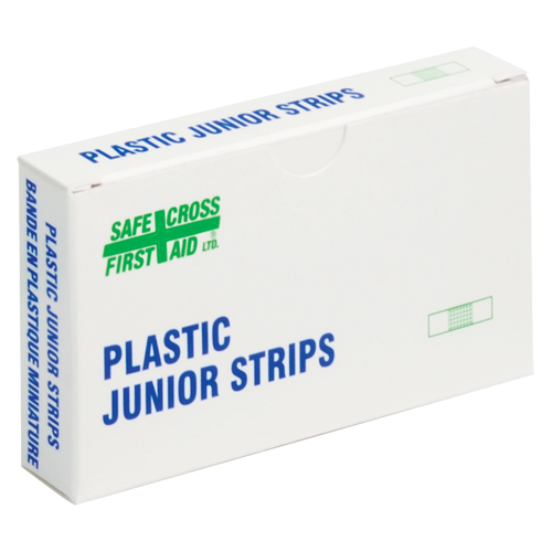 Junior Strips Bandages, Rectangular/Square, 1-1/2", Plastic, Non-Sterile Auto-Cam