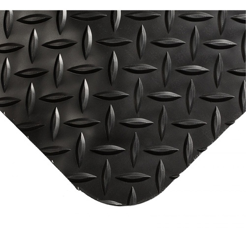 Tapis Smart No 497, Losange, 4' x 10' x 1", Noir, PVC/Ur&eacute;thane Auto-Cam