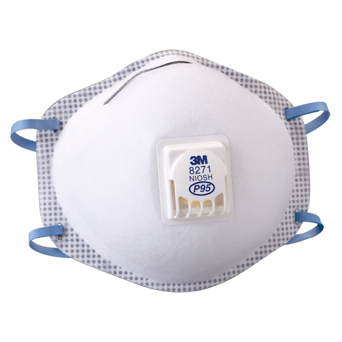 Respirateurs contre les particules 8271, P95, Certifi&eacute; NIOSH Auto-Cam