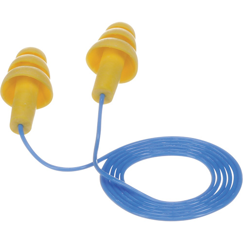 Bouchons d'oreilles pr&eacute;moul&eacute;s E-A-R Ultrafit, Avec cordon, Vrac - Sac en poly, 25 dB NRR, Taille unique Auto-Cam