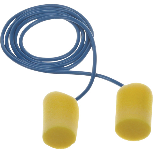 Bouchons d'oreilles classiques E-A-R, Vrac - Sac en poly, Avec cordon Auto-Cam