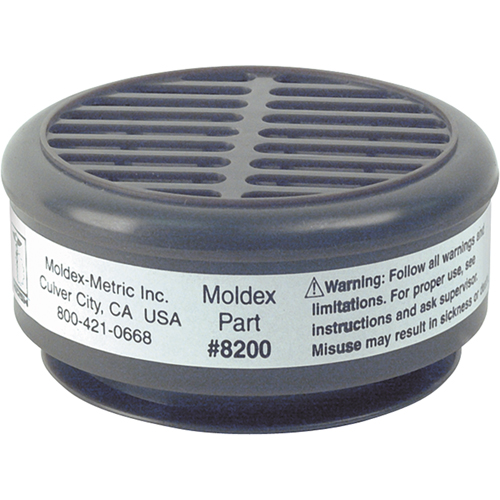 8000 Series Replacement Cartridges, Gas/Vapour Cartridge, Acid Gas Auto-Cam