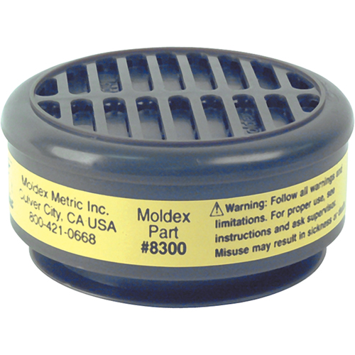 8000 Series Replacement Cartridges, Gas/Vapour Cartridge, Organic Vapour/Acid Gas Auto-Cam