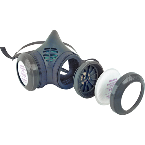 Respirateur &agrave; demi-masque assembl&eacute; de la s&eacute;rie 8000, &eacute;lastom&egrave;re/Thermoplastique, Moyen Auto-Cam