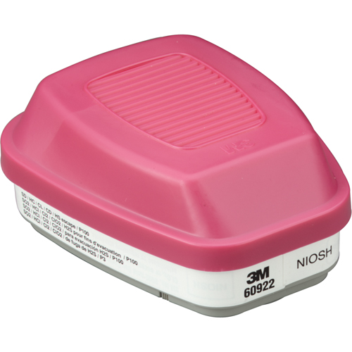 6000 Series Respirator Cartridges, Gas/Vapour Cartridge, Acid Gas/P100 Auto-Cam