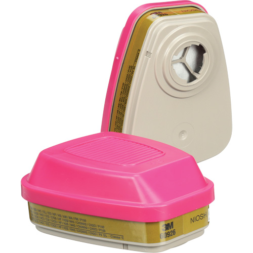 Cartouches pour respirateur s&eacute;rie 6000, Cartouche gaz/vapeur, Gaz multiples/Vapeurs/P100 Auto-Cam