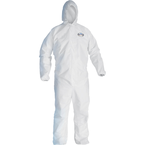 Kleenguard A20 Coveralls, Medium, White, SMS Auto-Cam