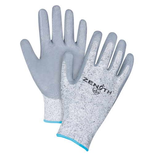 Gants &eacute;lastiques sans coutures r&eacute;sistants &agrave; la coupe, Taille T-Grand/10, Calibre 13, Rev&ecirc;tement Nitrile, Enveloppe en PEHP, ANSI/ISEA 105 niveau 2/EN 388 niveau 3 Auto-Cam