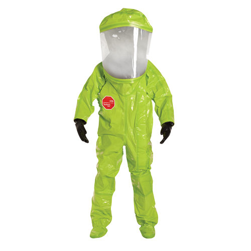 Tychem&reg; 10000 Protective Clothing, Medium, Lime-Yellow/Yellow Auto-Cam